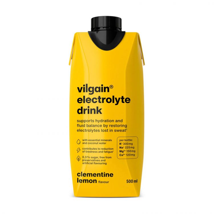 Vilgain Electrolyte Drink mandarínka s citrónom 500 ml