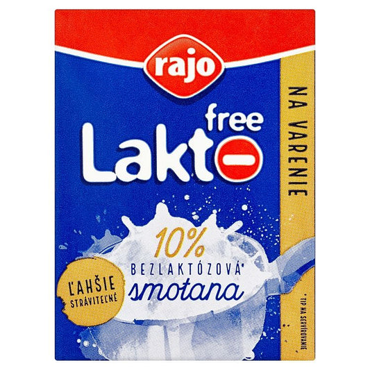 Rajo Lakto Free Smotana na varenie  UHT 10 % 200 ml