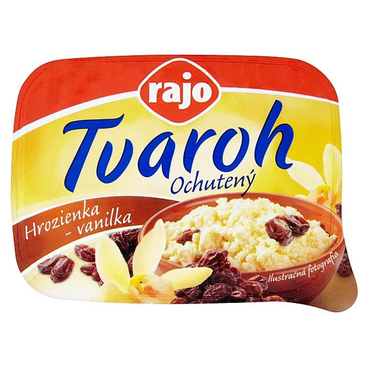 Rajo Ochutený tvaroh hrozienka a vanilka 250 g