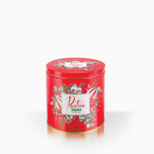 Virginia Panettone vysoké v červenej plechovej dóze 100g