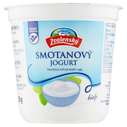 Zvolenský Smotanový jogurt Biely 320 g